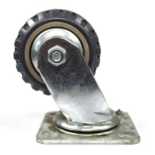 4 inch heavy duty flat plate swivel beacon casters